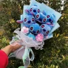 Bouquet de peluche Stitch bleu et amoureux