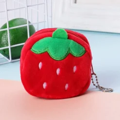 La fraise câlin - petit sac en peluche