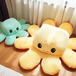 La pieuvre géante - peluche réversible