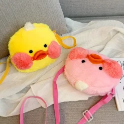 Le poussin de compagnie - sac à bandoulière en peluche