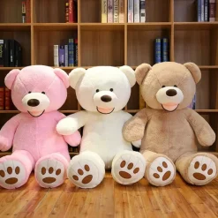 Ours en peluche géant coloré et souriant