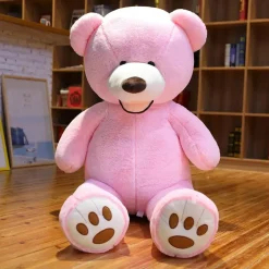 Ours en peluche géant coloré et souriant