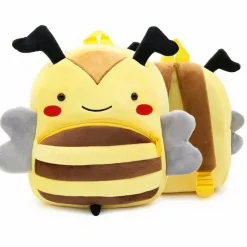 Peluche abeille sac à dos doux enfant ludique
