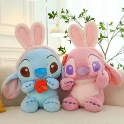 Peluche Angel rose aux oreilles de lapin