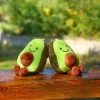 Peluche avocat vert porte-clés mignon
