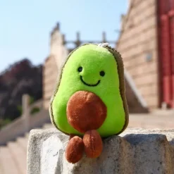 Peluche avocat vert porte-clés mignon
