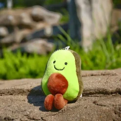 Peluche avocat vert porte-clés mignon