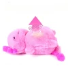 Peluche axolotl rose douce veilleuse musicale enfant