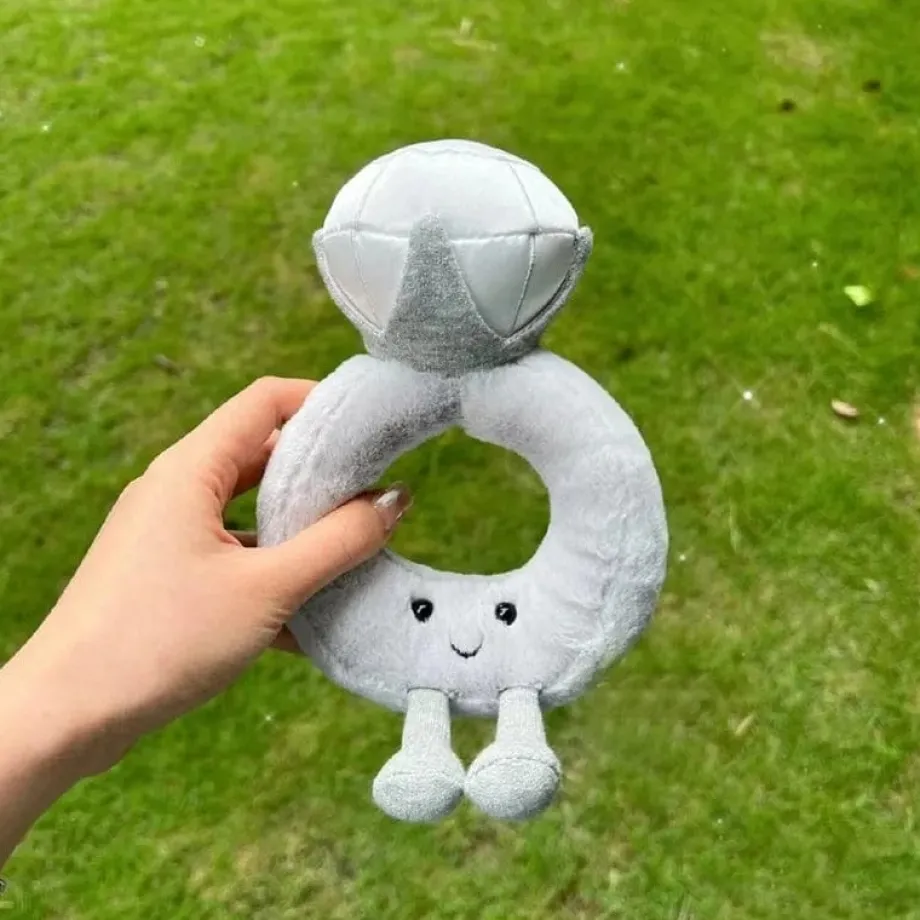 Peluche bague de l'amour Saint-Valentin