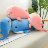 Peluche baleine bleu aux joues rouges