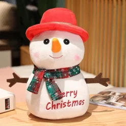 Peluche bonhomme de neige de noël