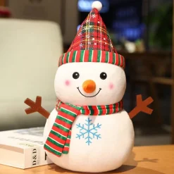 Peluche bonhomme de neige de noël