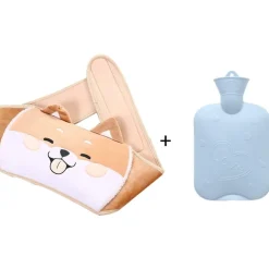 Peluche bouillotte ceinture shiba