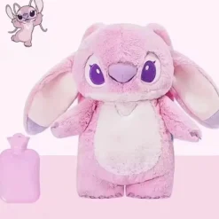 Peluche bouillotte douce de Stitch et Angel