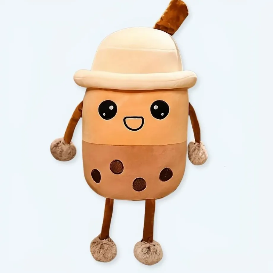Peluche Bubble Tea Boba moelleux kawaii déco chambre