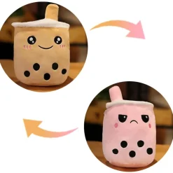 Peluche bubble tea réversible mignon enfant jouet doux