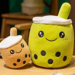 Peluche bubble tea réversible gentil ou méchant