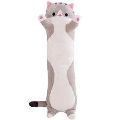 Peluche chat long aux petites pattes