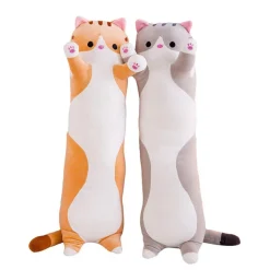 Peluche chat long aux petites pattes
