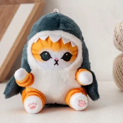 Peluche chat requin doux câlin enfant déguisement amusant