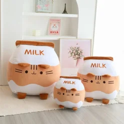 Peluche chat squishmallow brique de lait chocolat