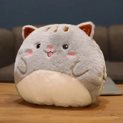 Peluche chat squishmallow réchauffe main joyeux