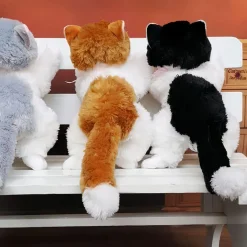 Peluche chaton noir doux compagnon enfant câlin