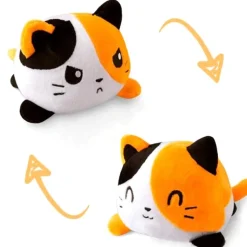 Peluche chats réversible coloré
