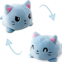 Peluche chats réversible coloré