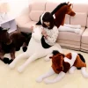 Peluche cheval marron doux enfant câlin réaliste