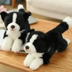 Peluche chien Border collie