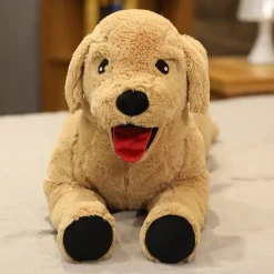 Peluche chien labrador marron