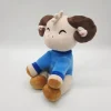 Peluche chèvre douce câline pour enfants laineux