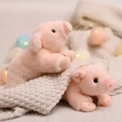 Peluche cochon réaliste et douce