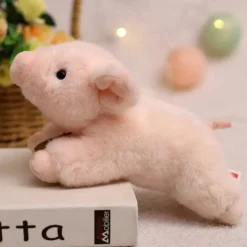 Peluche cochon réaliste et douce