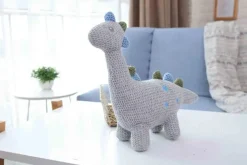 Peluche crochet dinosaure au long cou