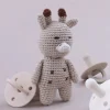 Peluche crochet girafe timide