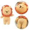 Peluche crochet lion à la crinière orange