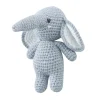 Peluche crochet éléphant aux oreilles tombantes