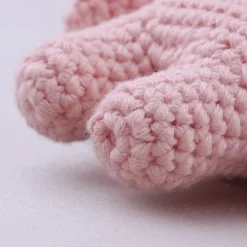 Peluche crochet éléphant tout rose
