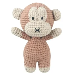 Peluche crochet singe à la grosse tête
