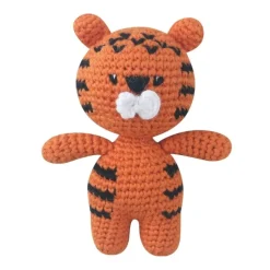 Peluche crochet tigre orange
