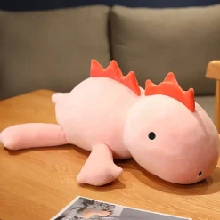 Peluche dinosaure avec crinière et cornes