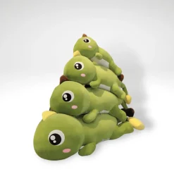Peluche dinosaure kawaii aux gros yeux