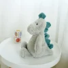 Peluche dinosaure petit bleu et gris