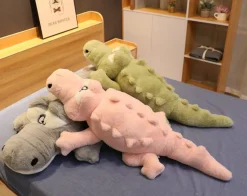 Peluche géante crocodile aux gros yeux