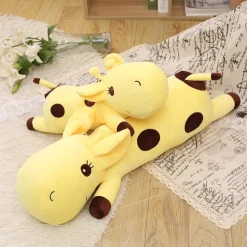 Peluche girafe géante jaune