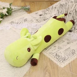 Peluche girafe géante verte