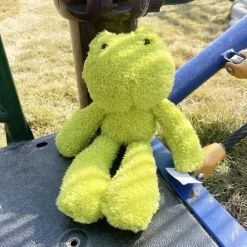 Peluche grenouille verte douce enfant câlin pelucheux