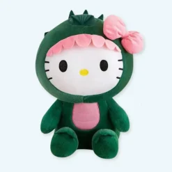 Peluche Hello Kitty dinosaure douce enfant câlin
